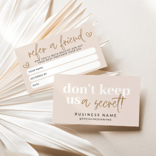 Boho Moderne Référer Une Carte Coupon De Réduction