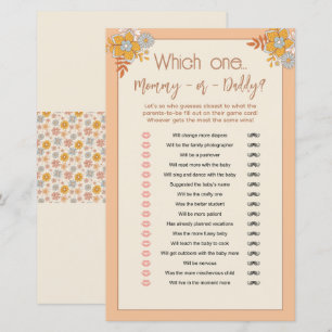 Boho Mommy or Daddy Baby Shower Guessing Game