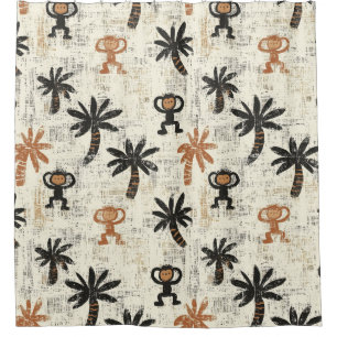 Boho Monkey Jungle Safari Pattern
