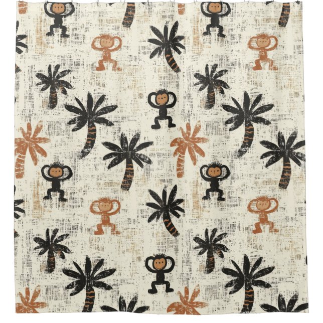 Boho Monkey Jungle Safari Pattern (Front)