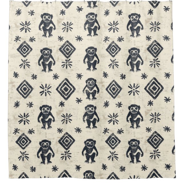 Boho Monkey Jungle Safari Pattern (2) (Front)