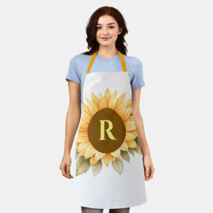 Boho Monogram Cottagecore Gift Apron