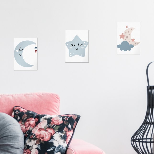 Boho Moon et Star Nursery (Salon)