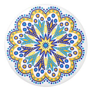 Boho Moroccan Design Ceramic Knob