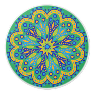 Boho Moroccan Design Ceramic Knob