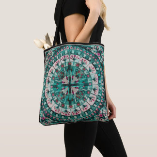Boho Mosaic Tile Teal Ocean - Tote Bag