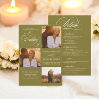 Boho mossy green all in one script photos wedding
