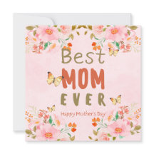 boho mothers day greeting card