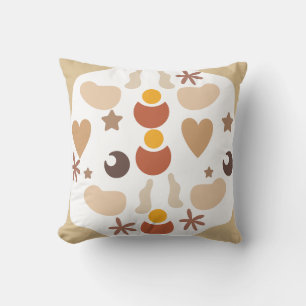 "Boho Motif Carré Coussin - Bohemian Style Home