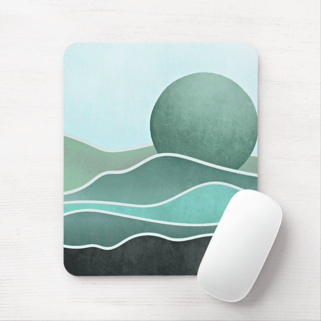 Boho mountain mouse pad (With Mouse)
