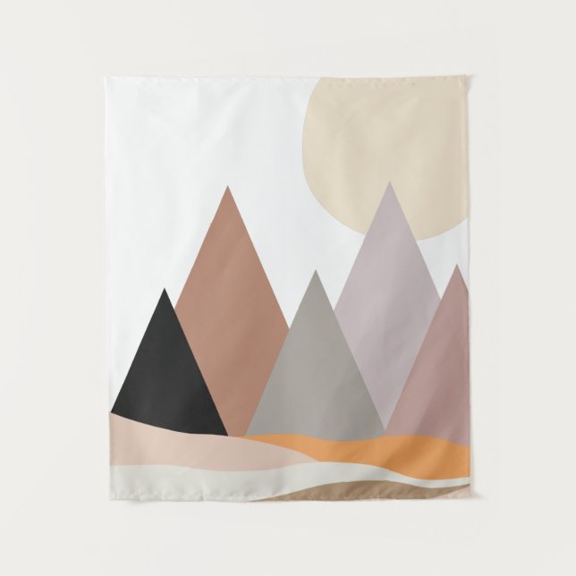 Boho Mountains Tapestry (Front)