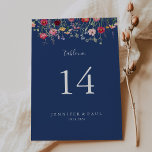 Boho Multicolor Wildflower Wedding Table Number<br><div class="desc">This boho multicolor wildflower wedding table number is perfect for a rustic wedding. The design features a multicolored assortment of pink,  blush,  purple,  yellow,  white,  violet,  red,  burgundy wild flowers.

This is a double sided table number. Add each table number you need to your cart individually.</div>