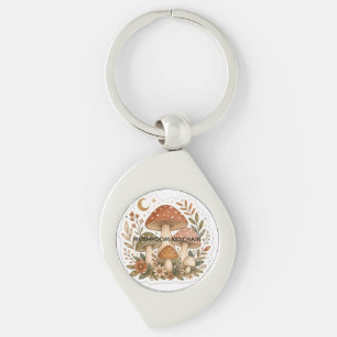 Boho Mushrooms Keychain
