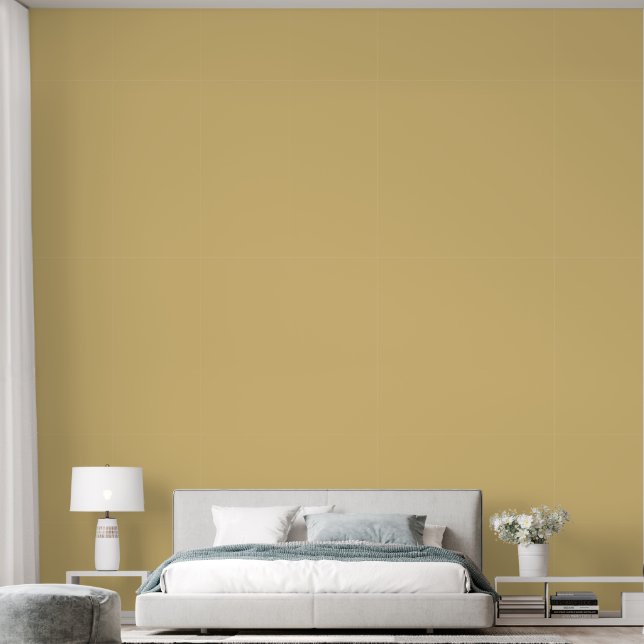 Boho  Mustard Houndstooth Wallpaper (Bedroom)
