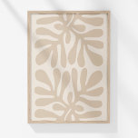 Boho Muted Beige Neutral Botanical Abstract Art Poster<br><div class="desc">Transform your space with the serene elegance of the "Boho Muted Beige Neutral Botanical Abstract Art Poster." This refined piece features an abstract botanical design with muted beige leaves set against a soft sand-beige background. The subtle interplay of light and dark beige tones creates a harmonious and calming effect, perfect...</div>
