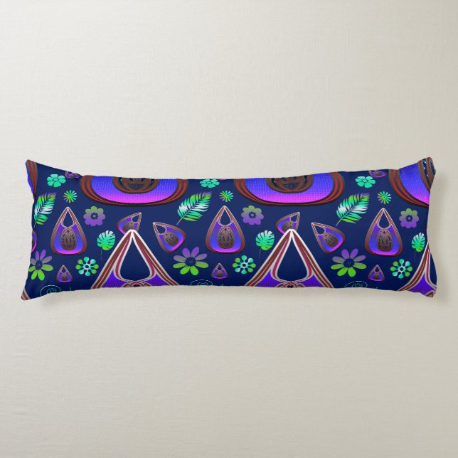 Boho My Treasure 0 Pattern Body Pillow (Front)