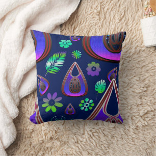 Boho My Treasure 0 Pattern Throw Pillow