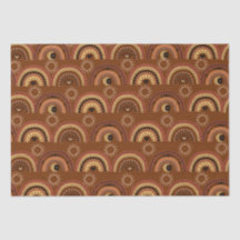 Boho Mystic Eye Rainbow Brown Background