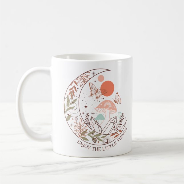 Boho Mystical Moon Coffee Mug (Left)