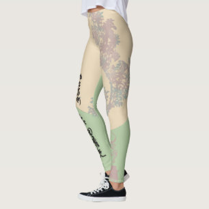 Boho nature bonsai, asian boho zen style leggings