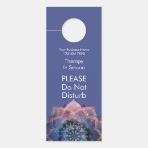Boho Nebula Bloom Mandala Design Door Hanger