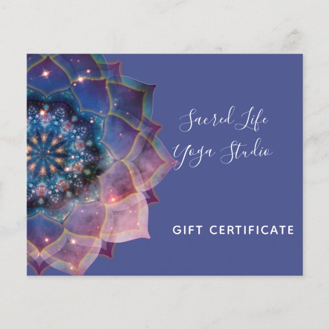 Boho Nebula Bloom | Mandala Design Flyer (Front)
