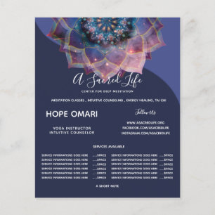 Boho Nebula Mandala, Mystical Flyer