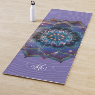 Boho Nebula Mandala, Mystical Yoga Mat