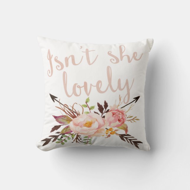 Boho n'est pas elle beau coussin de crèche de bébé (Recto)