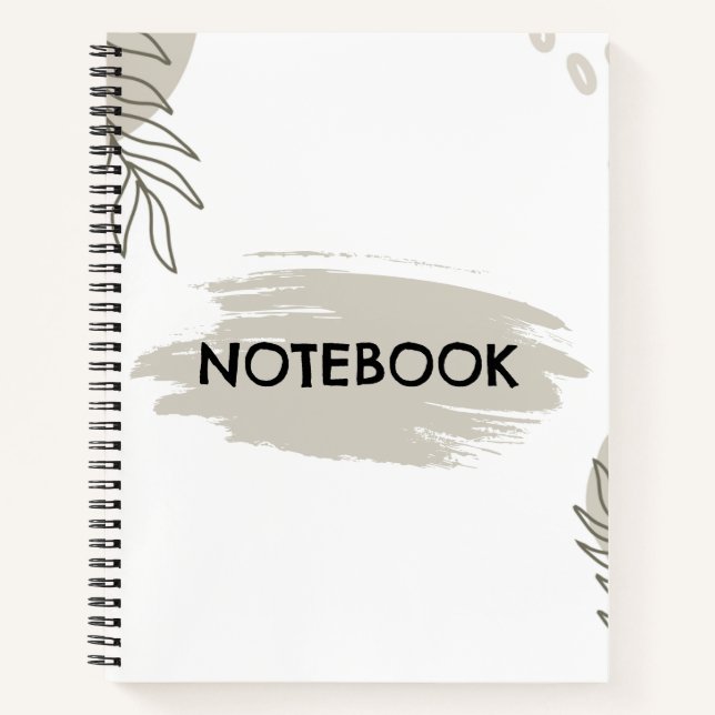 Boho Neutral	Clean Notebook Journal  (Front)