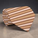 Boho Neutral Colored Stripes Necktie<br><div class="desc">This stylish necktie features a contemporary boho design with a palette of neutral colors. The subtle striped pattern adds a touch of sophistication and versatility to any outfit. Perfect for adding a unique flair to your look,  this tie is an excellent choice for both casual and formal occasions.</div>