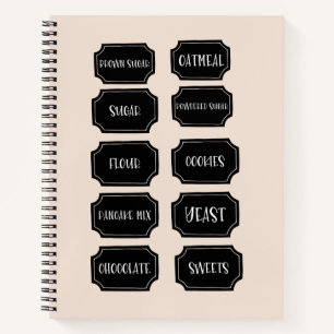 Boho Neutral	Elegant Notebook Journal   pantry 