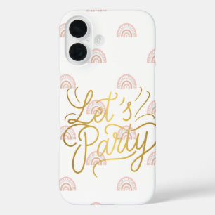 Boho Neutral Elegant Phone Case let’s party