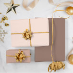 Boho Neutral Solid Colour Christmas Wrapping Paper Sheet<br><div class="desc">Beautiful chic beige trio wrapping sheets for baby's first Christmas. These colours complement neutral boho shades of cream,  beige,  blush,  skin,  and brown tones. Boho Neutral Solid Colour Christmas Wrapping Paper Sheets. Plain Solid Colours: F8E30DA,  D2AFA1 and 9C7F74.</div>