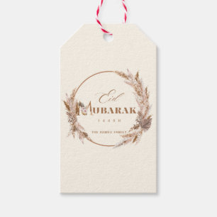 Boho Neutre Eid Mubarak Étiquette Cadeau Élégant P