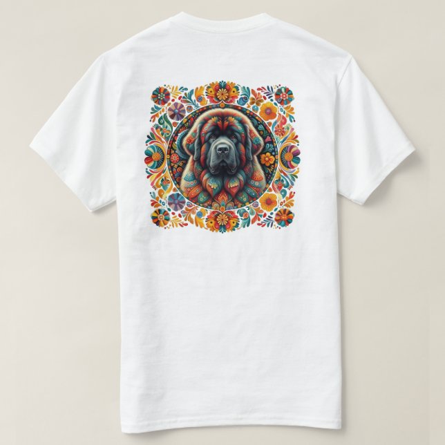 Boho newfoundland emblem T-Shirt (Design Back)