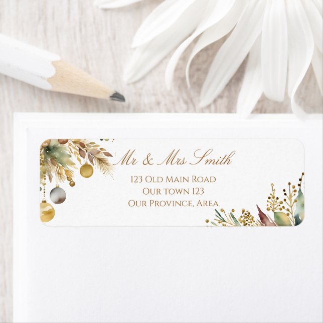 Boho Noël élégante aquarelle (En situation)