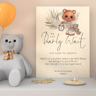 Boho Nous Pouvons Bearly Wait Baby shower Merci