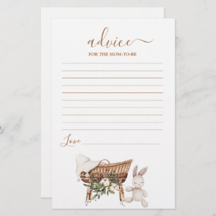 Boho Nursery Advice for Mom To Be card