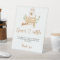 Boho nursery Diaper raffle Pedestal Sign 