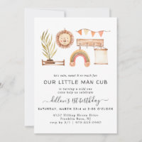 Boho Nursery | Invitation pour fête d'anniversaire