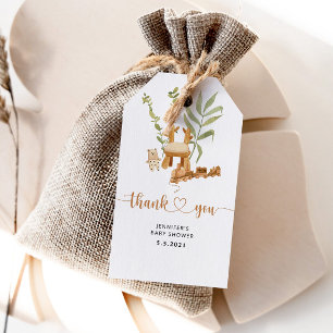Boho nursery thank you tag