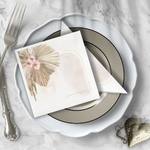 Boho Oasis Floral Arch Wedding ID959  Napkin
