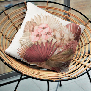 Boho Oasis Wedding Floral ID959 Throw Pillow