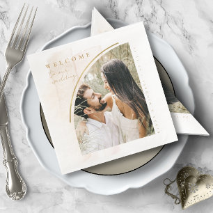 Boho Oasis Wedding Welcome Photo ID959 Napkin