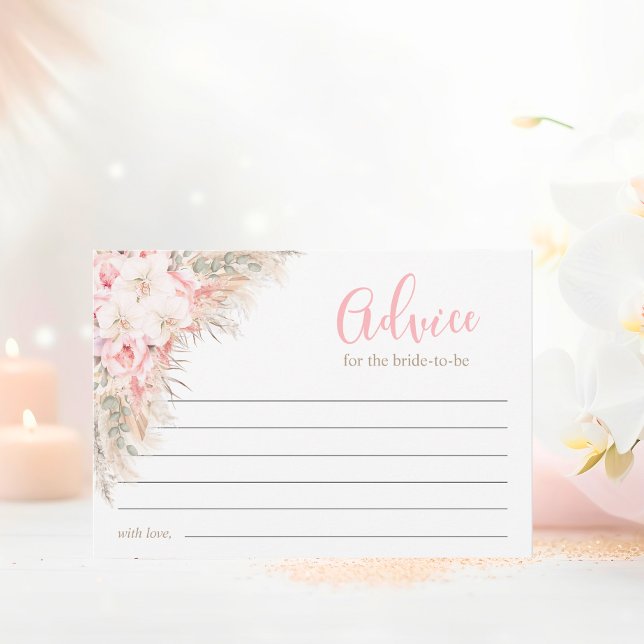 Boho Orchids Peonies Pampas Bridal Shower Advice (Boho Orchids Peonies Pampas Bridal Shower Advice)