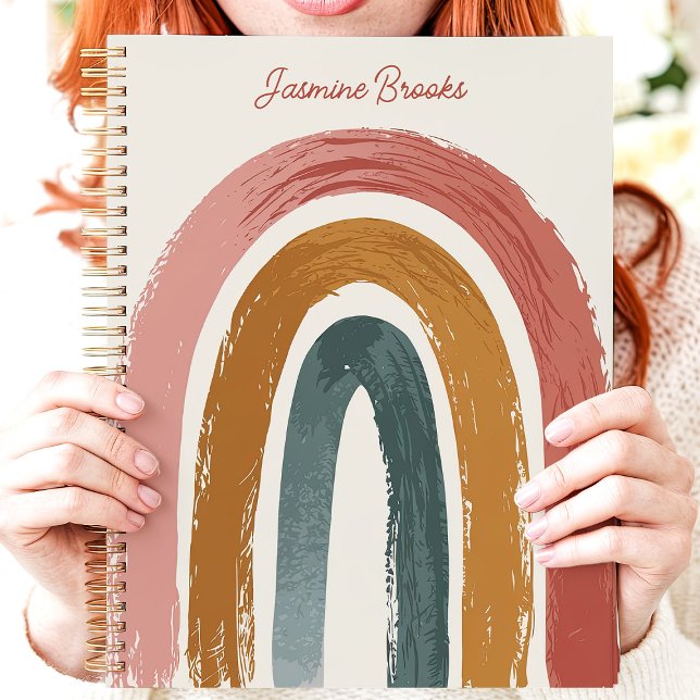 Boho Painted Rainbow Custom Name Planner (Creator Uploaded)