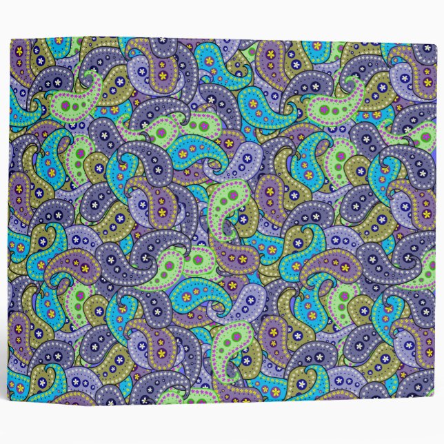 Boho Paisley Binder (Front/Spine)