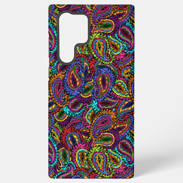 Boho Paisley Samsung Galaxy S22 Ultra Case (Back)