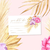Boho Pampas Floral Date night ideas \ Date jar